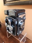 Vintage Yashica Mat Em Camera 80mm F 3 5 Yashinon Lens Nice Example