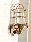 Vintage Original Brass Swan Neck Wall Antique Old Sconce Ship Nautical Light