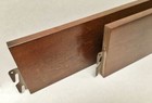 Wood Bed Rails     Walnut Finish - Hook-on - Twin  Full  Queen  King  Cal King