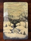 Hand Painted Russian Lacquer Box Winter Village Scene Fedoskino Signed Vintage