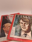 Lot 2 Vintage Time Magazines 1965 1966 Robert Bobby Kennedy   Adlai Stevenson