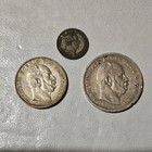 Silver Prussia Coin Lot  Thaler  5 Mark    2 1 2 Silber Groschen