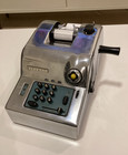 Olivetti Summa Prima 15 Adding Machine  Silver Metal  Marcelo Nizzoli Design 50s