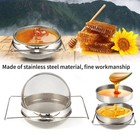 2pcs Honey Strainer Double Sieve Stainless Steel Beekeeping Equipment Filter
