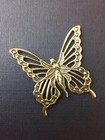 18253 Large Victorian Winged Fairy Butterfly Jewelry Finding Brass Oxidized