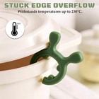 6 Pcs Multicolor Silicone Pot Handle Spatula Rack Kitchen Holder Xl
