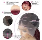 99j Body Wave Wig 22 5in Lace Front Human Hair Hd Transparent Pre-plucked 30inch