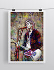 Kurt Cobain 12x18in Poster Kurt Cobain Pop Art Poster  Fine Art Print Free Ship