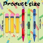 6pcs Giant Large Inflatable Crayons Hanging Neon Back To School Pencil Crayons