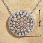 Cubic Zirconia 925 Sterling Silver Necklace Pendant Jewelry