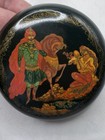 Russian Hand-painted Lacquer Box Decorative Collectible Made In Russia 3   