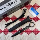New Benchmade 176bk Socp Dagger Black Sheath Fixed Blade Knife 440c Stainless