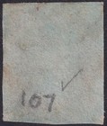 1841 Sg8 1d Red Brown Plate 107 Very Fine Used Brandon Certificate  de 