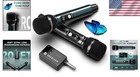 Wireless Microphones Dual Metal 240ft Range Studio Sound For Singing Speech
