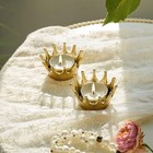  Gold Crown Tealight Candle Holders Set Of 2  Wedding Party Centerpiece Table 