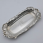 Rare Sterling Silver Tiffany   Co  Pin Tray Ornate W  Lion Heads