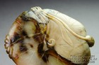 Chinese Nephrite Jade Brushwasher  Frog On Lotus Leaf  Ming Dynasty  16 17thc