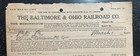 1922 The Baltimore   Ohio Railroad Bill Of Lading Ephemera West Virginia 