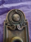 Vtg Antique Ornate Brass Sargent Door Knob Plate Art Deco Nouveau Victorian 