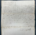 1848 Louisiana Manuscript Document Re  Government Job And Duels - Rare