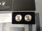 2021 Us Mint American Eagle Reverse Proof Two-coin Set 21xj Coa And Box