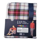 Gap Men s Flannel Cozy Crewneck Long Sleeve Drawcord Pajama Set