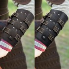 Medieval Embossed Arm Bracers Faux Leather Knight Guards Soft Medieval Pu