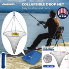 Folded Bridge And Pier Fishing Net Drop Net rope storage Bag Portable Fish Net