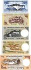 Bhutan  set  2  1  5  10  20  50 Ngultrum  2013 2021  Uncirculated  5 Note Set