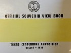 Vtg-1936 Texas Centennial In Pictures Souvenir Booklet Dallas Vg Condition Htf