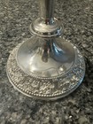 Vintage Silver Plate 3 Arm Candelabra Ornate Floral Candle Holder Centerpiece