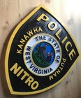 Police Nitro 3d Routed Wood Plaque Patch Sign Custom