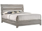 New Rustic Gray Brown 5pc Queen King Bedroom Set Modern Furniture Bed d m n c