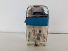 Vintage Scripto Vu Lighter Chrome   Blue Band Cigarette Lighter Basketball Spark