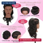 Mannequin Head With 100  Real Human Hair Cosmetology Training Doll Head