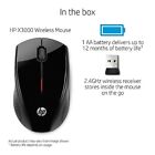 Hp X3000 Wireless Mouse Black  h2c22aa abl  Genuine Usa Seller