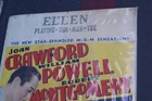 Rare Vintage 1937 The Last Mrs  Cheyney 26x20  Litho Poster Jumbo Window Card