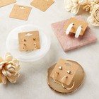 200 Pack Earring Display Cards Holder For Selling Jewelry  Ear Studs  Kraft 2x2 