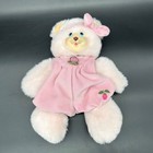 Vintage Pink Bear Stuffed Animal 1998 Fisher Price Briarberry Sarahberry Plush