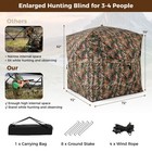 Camouflage Hunting Blind For 3-4 People W 270   Viewing Range Carrying Bag