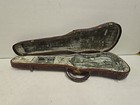 Antique 31  Authentic Brown Alligator Leather   Green Velvet Violin Fiddle Case