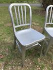 Navy Chair Brushed Aluminum Dining Outdoor Chair Two  2  Elkay Interior Systems