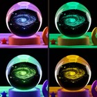 3d Crystal Ball Moon Planet Globe Table Lamp Usb Led Night Light Home Decor Gift