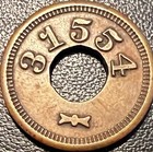 Vintage Trade Token Good For 5 Cents In Trade Bowtie 31554