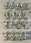 Vintage 1960s Marx Civil War Toy Soldiers Lot Of 40 Blue   Gray 54mm Intact