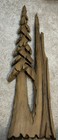 Vintage Hand Carved California Redwood Tree Wood Working Art 23 x6  Home Decor