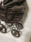 Vintage Antique Victorian Doll Pram Carriage Buggy Wicker Wood Iron Preowned