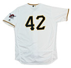 Pirates Jackie Robinson Team Issued game Used Jersey Majestic 48 Heberto Andrade