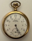 Antique Regina Pocket Watch 15j G r  Murie  Gold Filled  Runs case  Display Dome