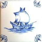 Ships And Windmills Blue Delft Designs Set Of 8 Ceramic Tiles Kiln Fired
